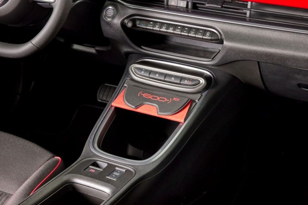 Fiat 600 electric - spatii depozitare