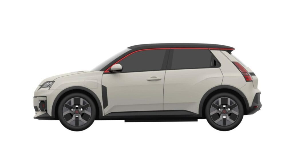 Renault 5 electric - vedere din profil