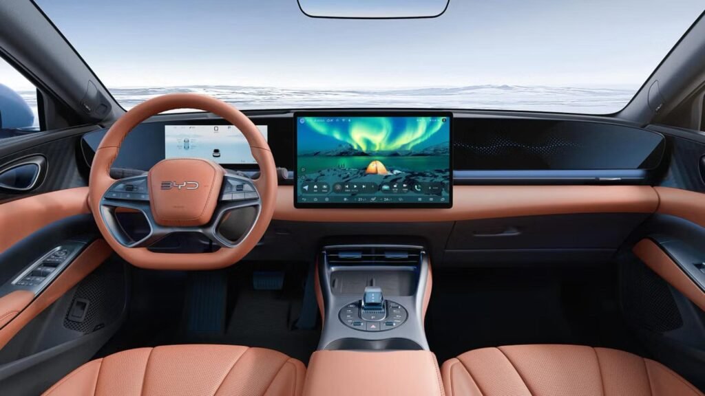 BYD Seal Facelift, consola centrala